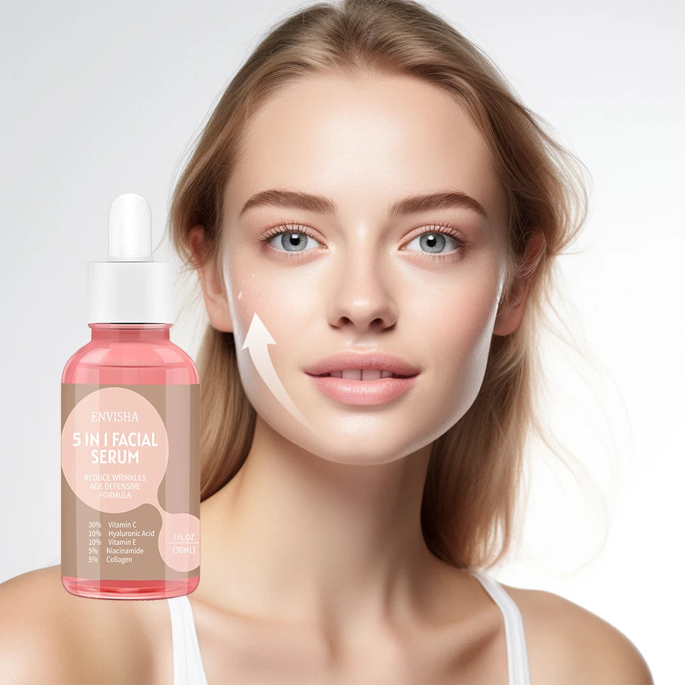 Face Serum Skin Care Collagen Hyaluronic Acid Anti-Aging Wrinkle Whitening Moisturizing Exfoliating Shrink Pores Niacinamide Halalzen