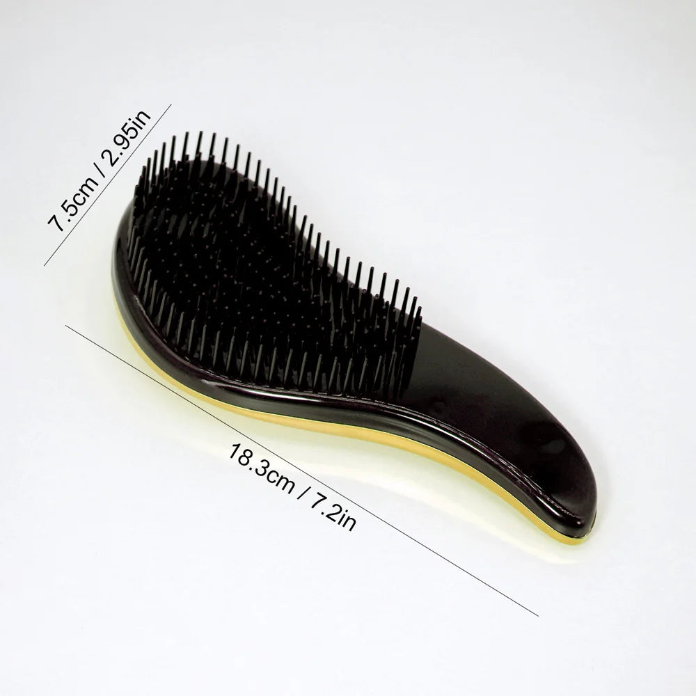 1pc Personalised Custom Mini Magic Detangling Comb Anti-static Massage Tangle Detangle Hairbrush Comb Barber Hair Styling Tool
