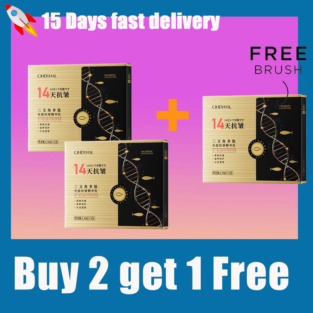 Salmon DNA Light Energy Anti- Wrinkle  Serum Fade Fine Lines Facial Moisturizing brightning Anti Aging Firming Skin Care Halalzen