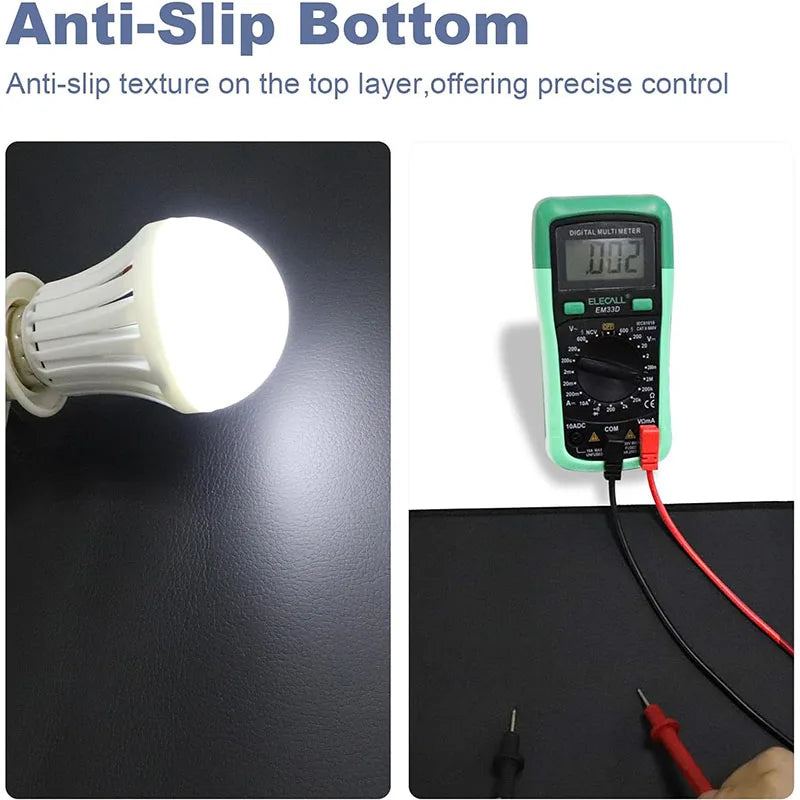 Grounding pad, sleep grounding pad, non slip carbon PU leather, grounding yoga pad, Suitable for both home and office work use