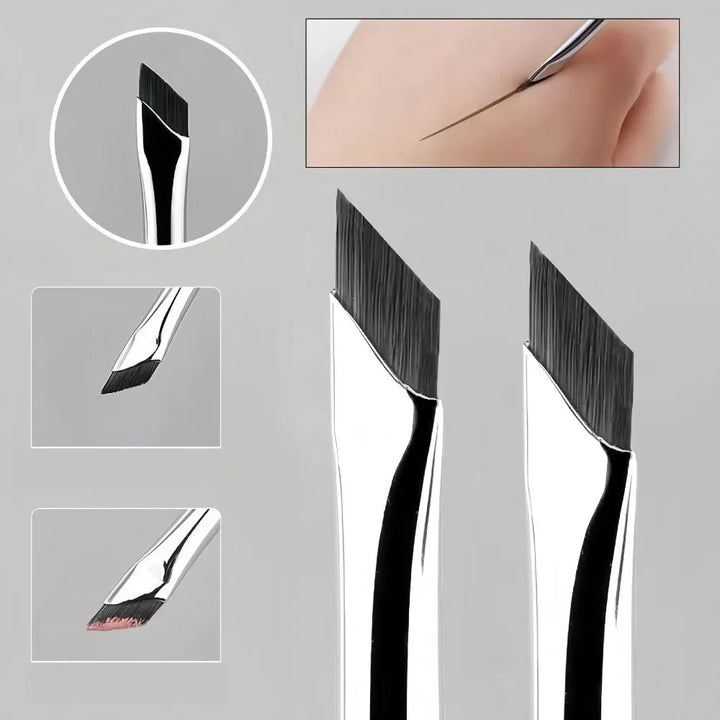 KSHBO Upgrade Blade Eyeliner Brush Ultra Thin Fine Angle Flat Eyebrow Brush Liner Brow Place Makeup Brush Precise Detail Tools Halalzen