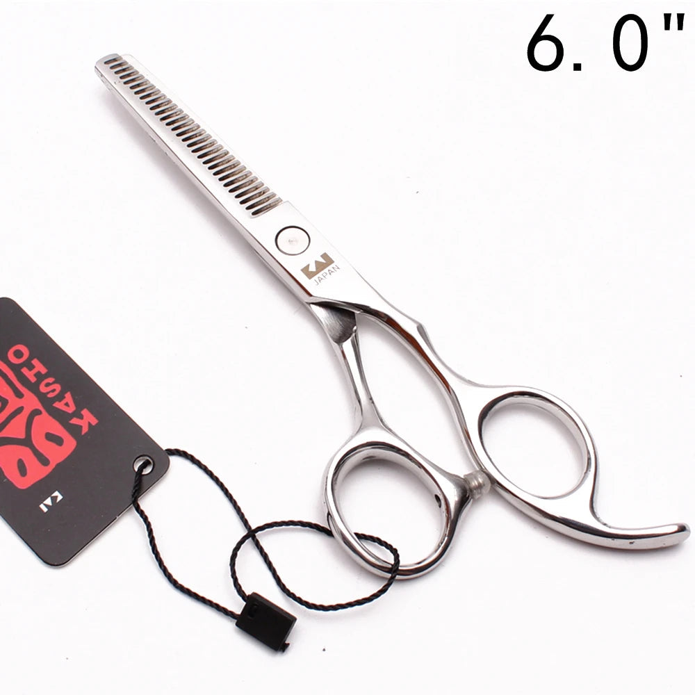 Professional Hair Scissors 5'' 6'' 7'' 8'' Japan Stainless Hairdressing Scissors Barber Thinning Shears Hair Cutting Scissors Halalzen