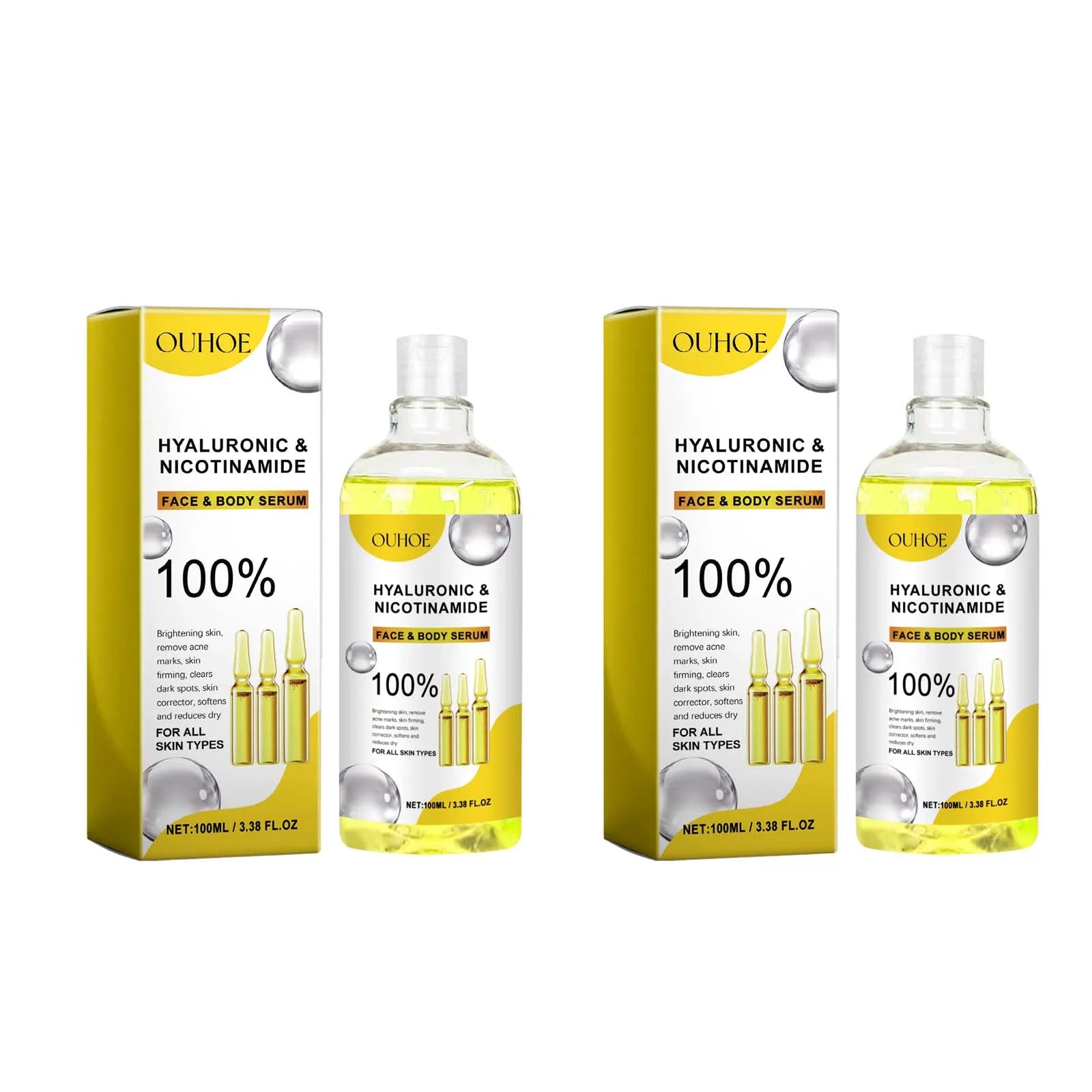 Hyaluronic Acid Facial Serum Moisturizing Smoothing Repair Skin Nicotinamide Brightening Skin Care Lift Firm Face Body Essence
