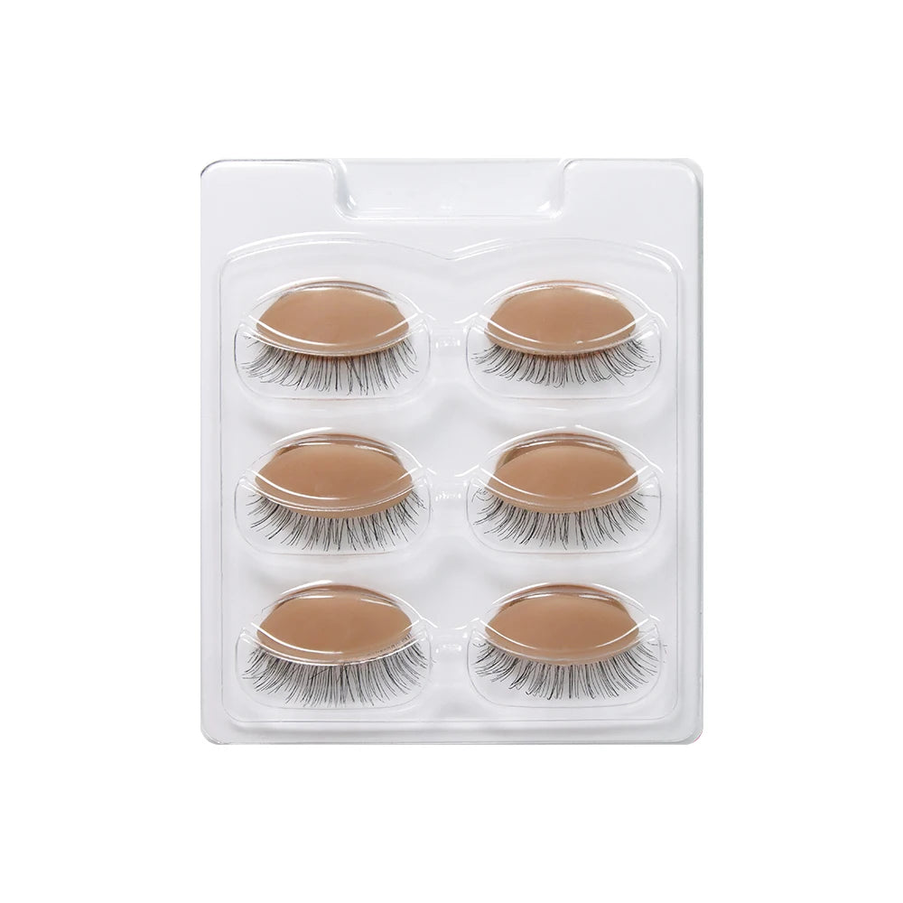 GLAMLASH Mini Lash Flat Model Head Practice Eyelash Extension Training Head With Removable Replacement Eyelids Halalzen