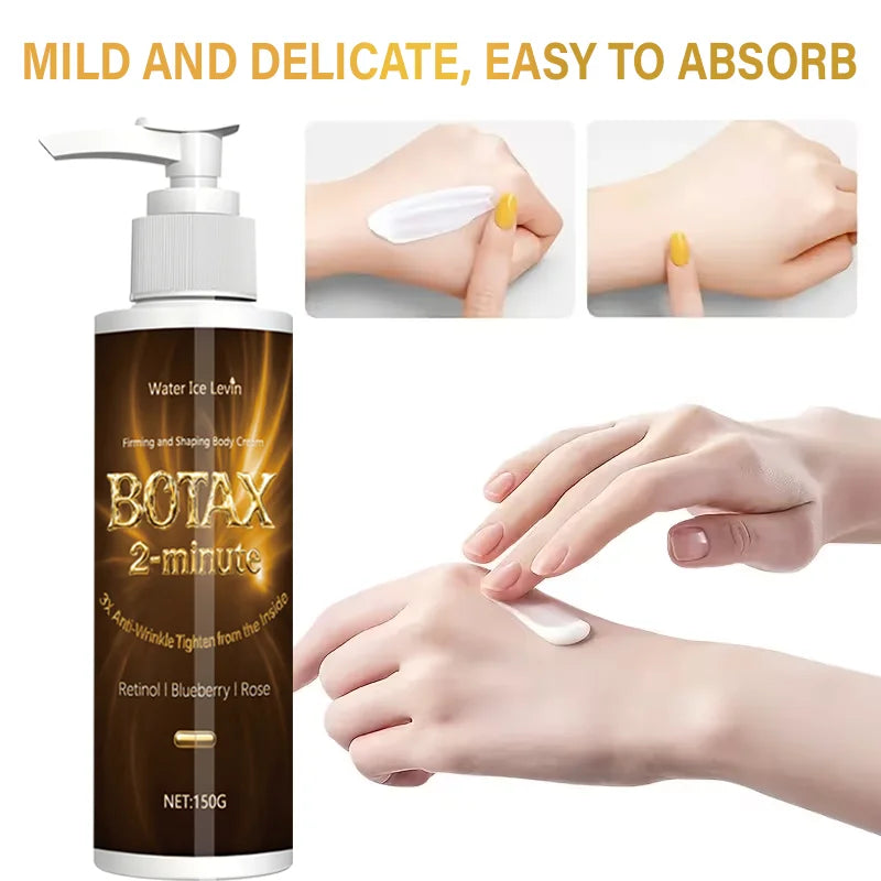 3x Anti-Wrinkle Firming Body Cream with Retinol, Blueberry & Rose for Results in 2 Minutes.