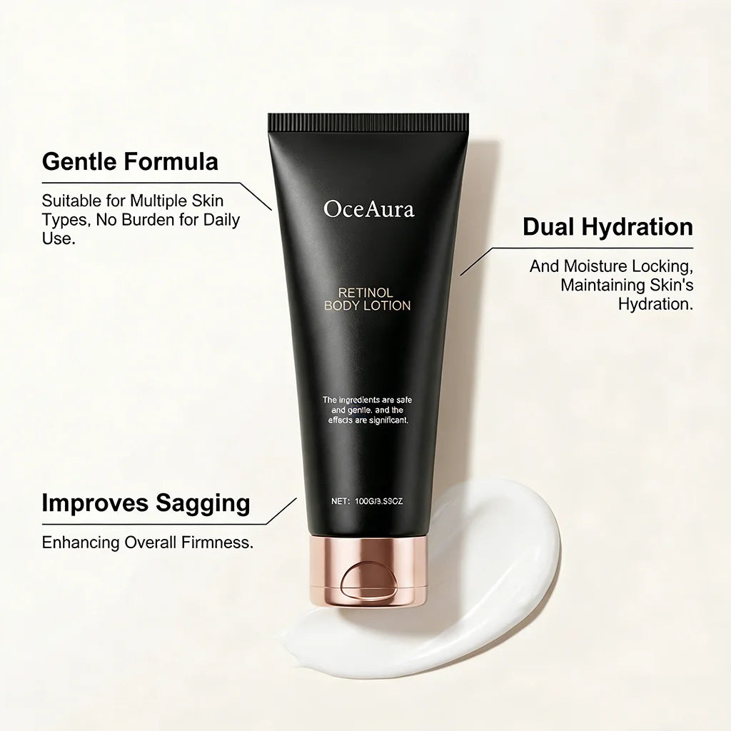 Retinol Body Lotion Smoothing Cream Shea Butter Moisturizer Ceramide Increase Elasticity Nourishing Treatment For Rough Skin