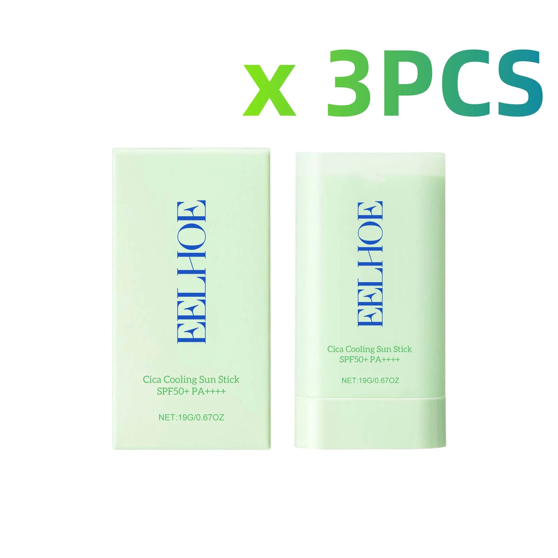 Centella Asiatica Sunscreen Stick Spf 50+ Pa+++ Moisturize Brightnening Skin Care Product Freshing Oil Control Sunscreen