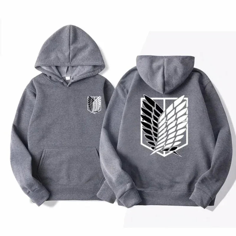 Attack on Titan Men's Hoodie Anime Hoodies Men Women Streetwear Pullover Harajuku Shingeki No Kyojin Hoodies Sweatshirt Clothes