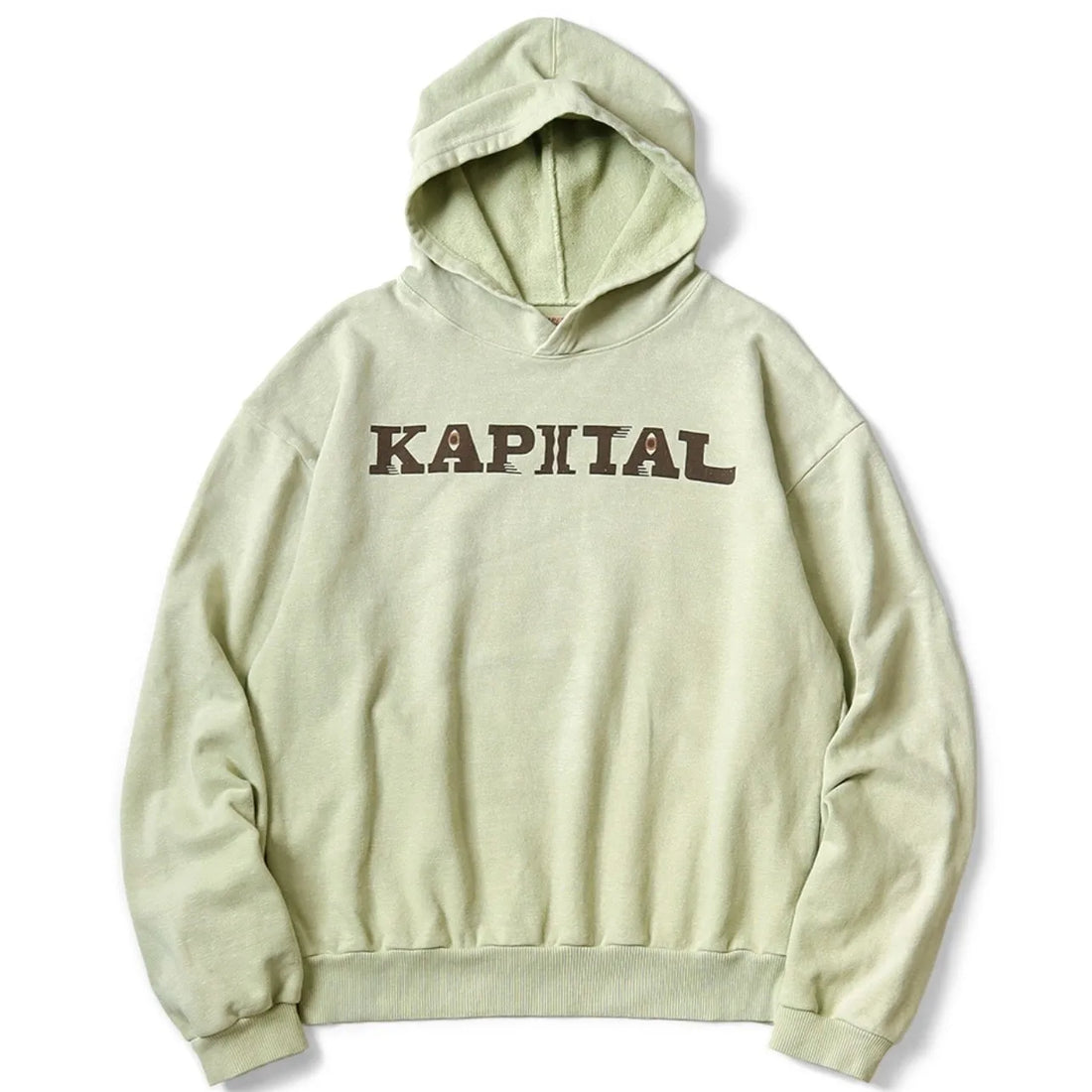 KAPITAL Japanese casual pure cotton letter print old hooded sweater