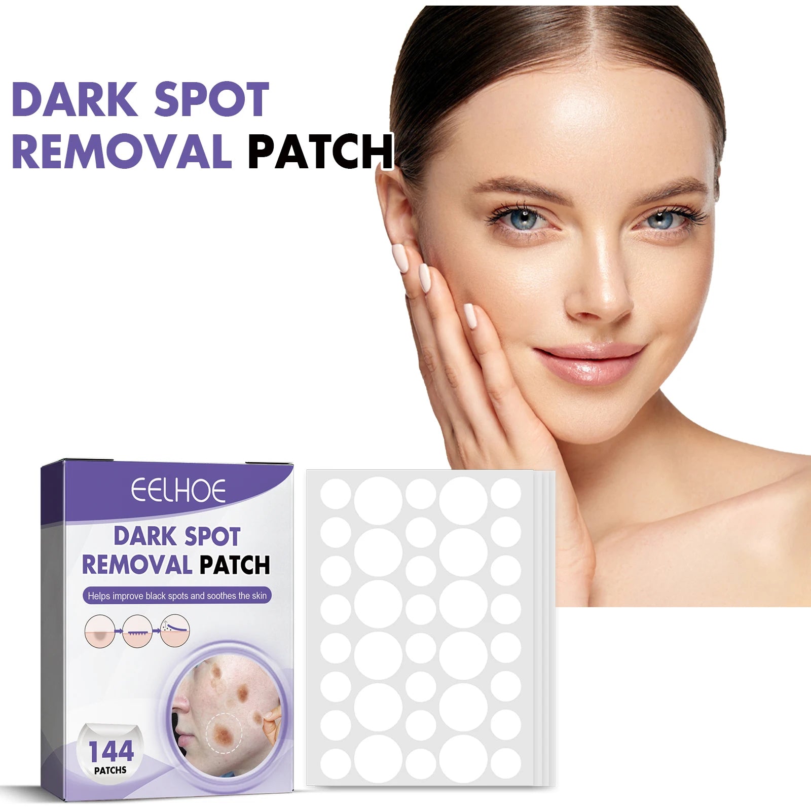 Spot-Removing Patches - For Lightening Facial Dark Spots, Chloasma, Pigmentation And Melanin; Moisturizing Skin. Spot Patches