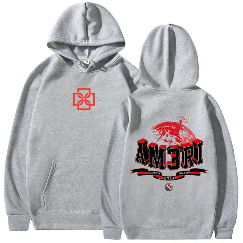 Rapper Duki AM3RI Modo Diablo Hoodies Men's Women Clothing Fashion Hip Hop Hooded Sweatshirts Casual Fleece Pullovers Streetwear