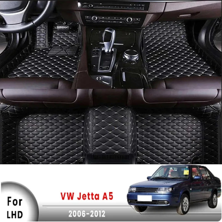 Car Floor Mats For Volkswagen VW Jetta A5 2012 2011 2010 2009 2008 2007 2006 Custom Carpets Interior Accessories Products Auto