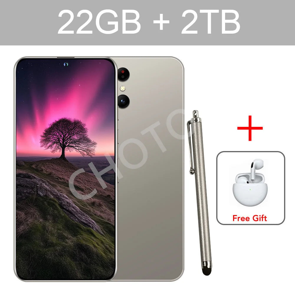 Cellphones Case For SMS 25 Ultra Mobile Phones 5G Dual Sim Android 14 Cell Phone Cases For Smartphone 22GB+2TB  7800mAh Cover