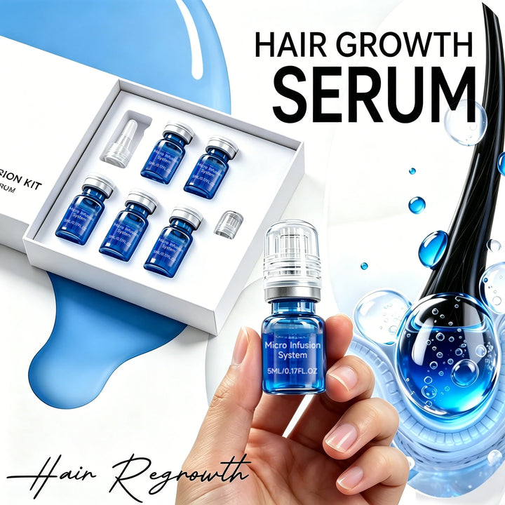 Microneedle Hair Regrowth Kit Solution Scalp Nourishing Serum For Hair Health Maintenance Needle Head Use Scalp Care Kit