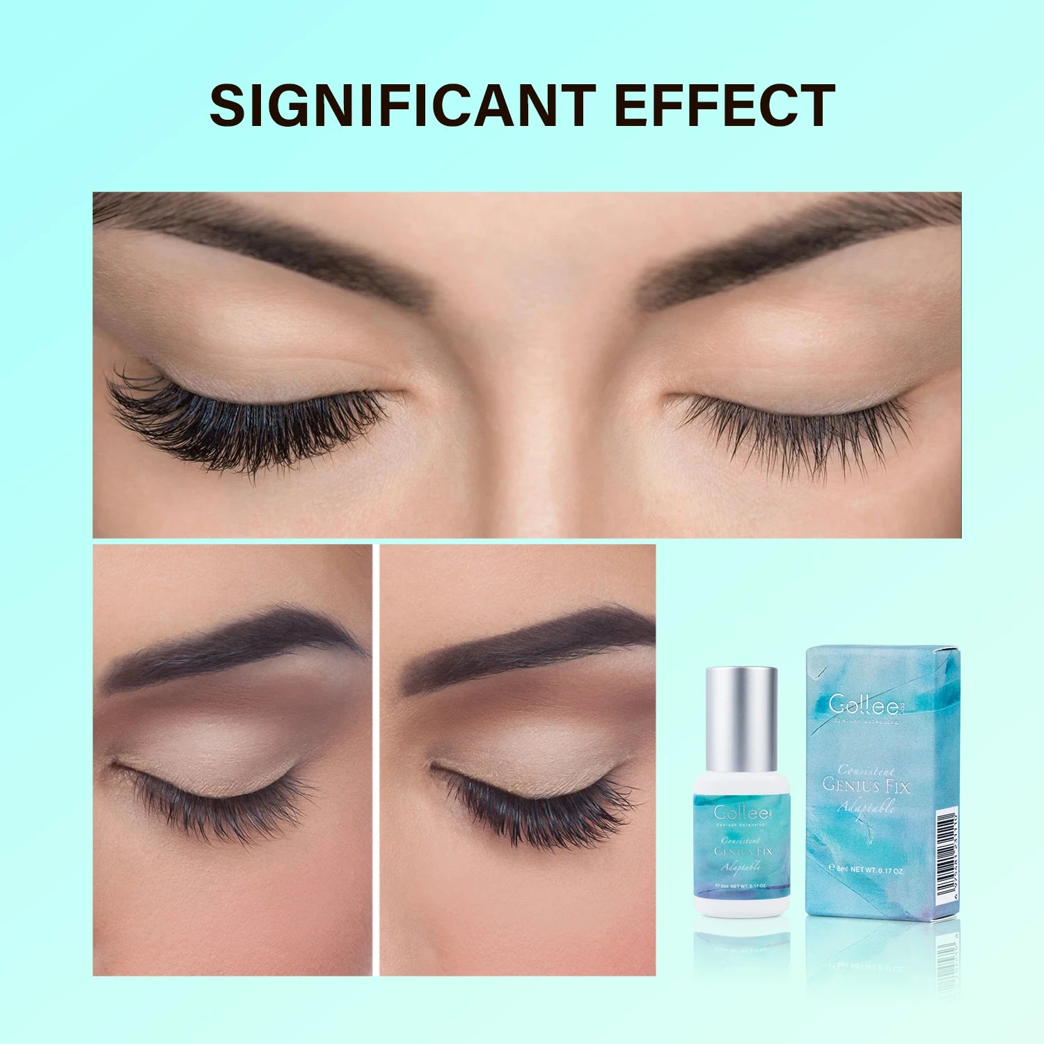 Gollee 1-2s Fast Drying Lash Glue Eyelash Extension Waterproof 6-8 Weeks Long Lasting Adhesive Profession Super Glue Makeup Tool