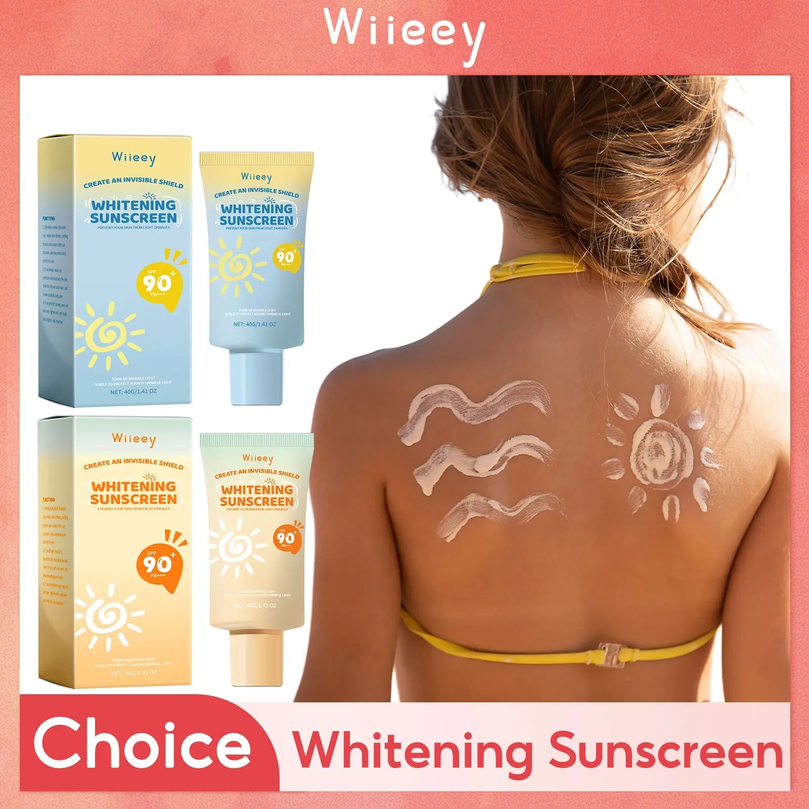 Children UV Protection Cream Lasting Sun Block Isolation Brightening Refreshing Oil Control SPF 90+Moisturizing Sunscreen Cream Halalzen
