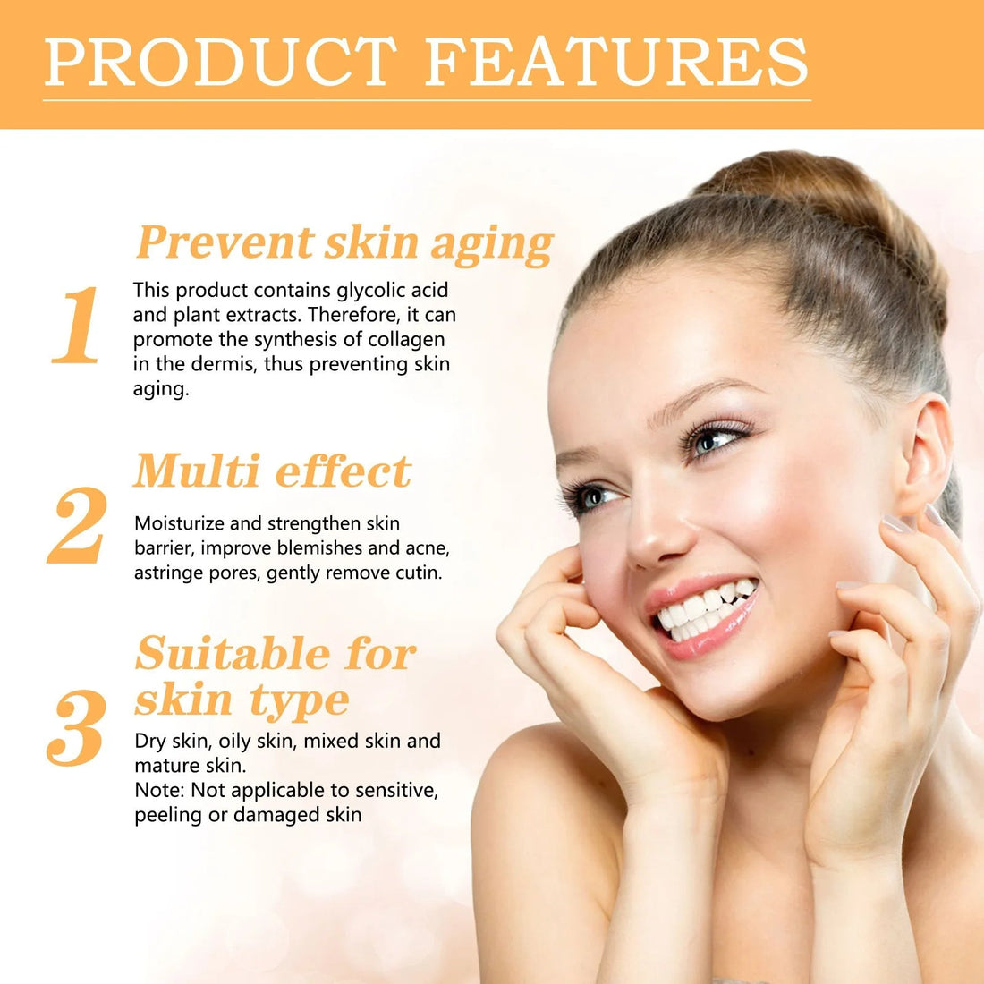 Glycolic Acid 7% Toning Solution Ordinary Acne Remover Lifting Firming Wrinkles Glowing Facial Skin Care Glycolic Acid Toner Halalzen