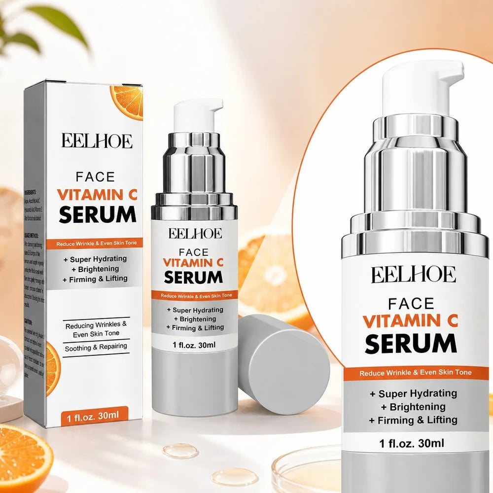 US Local 30ml Vitamin C Face Serum For Women Brightening Anti-Wrinkle Hydrating Niacinamide Ascorbic Acid Firming Lifting Soothing Repairing