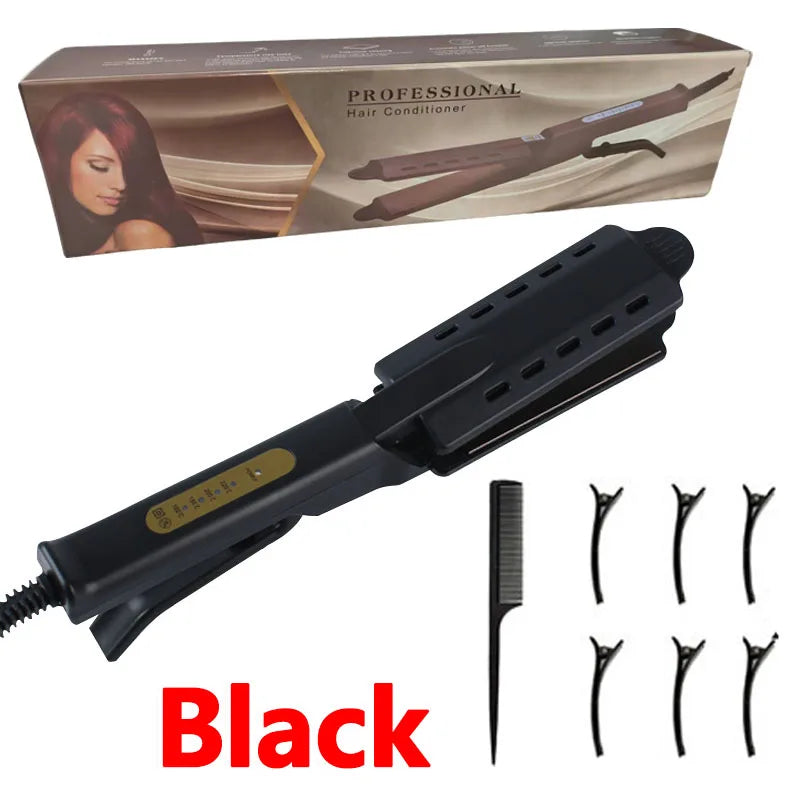 Dual Use Hair Straightener Curling Iron 4 Temperature Settings Portable Styling Tool for Straightening Curling Air Bangs Halalzen