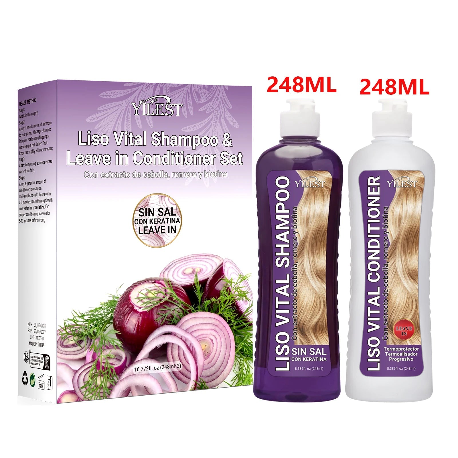 Rosemary & Onion Hair Shampoo Conditioner Set for Fast Hair Growth Shampoo Deep Cleaning Repair Reduce Hair Loss Anti Frizz Care Halalzen