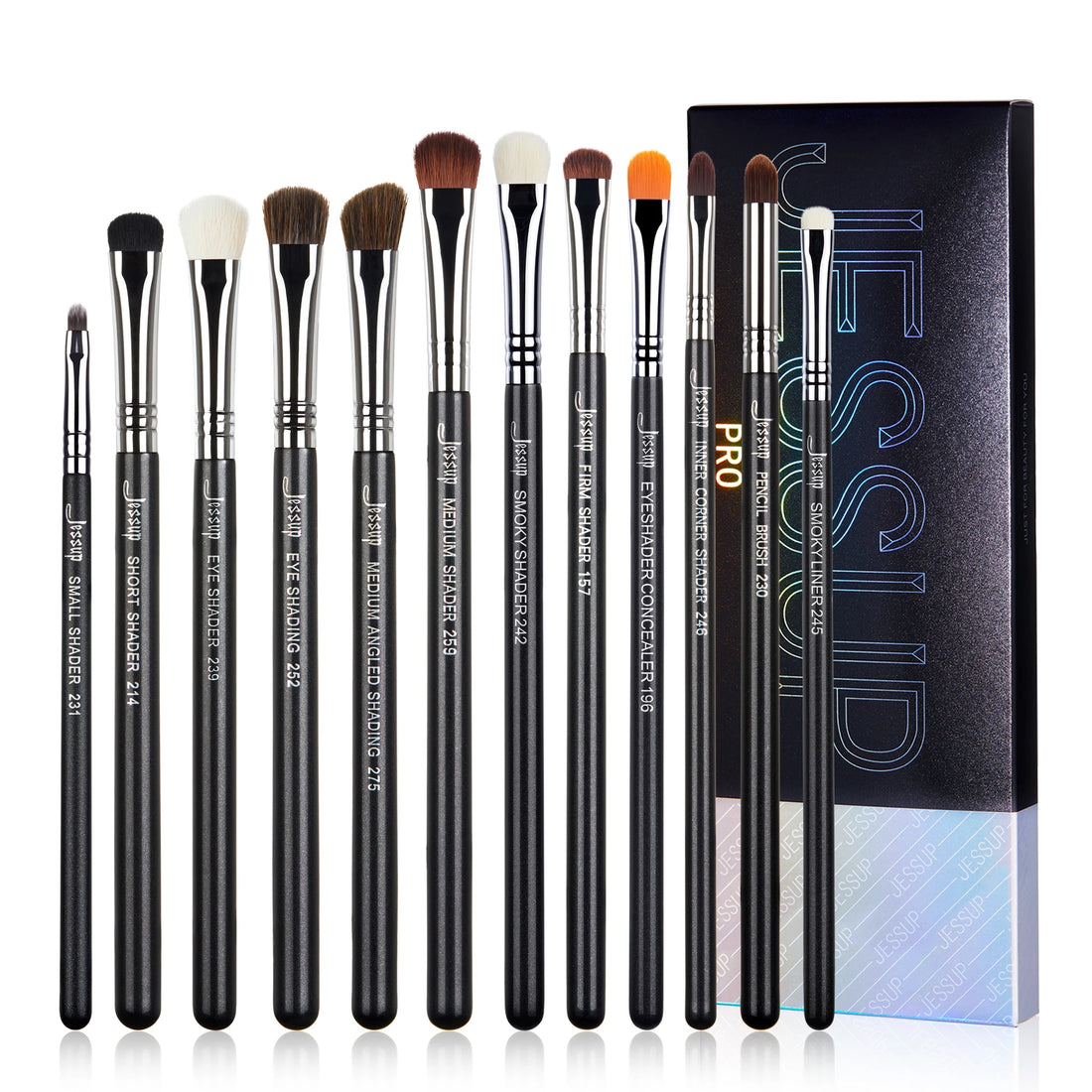 Jessup Eye Makeup Brushes Set,Professional Makeup Brush,Synthetic Eye Blending Brush Eyeshadow Brush Eyebrow Crease Shader T341