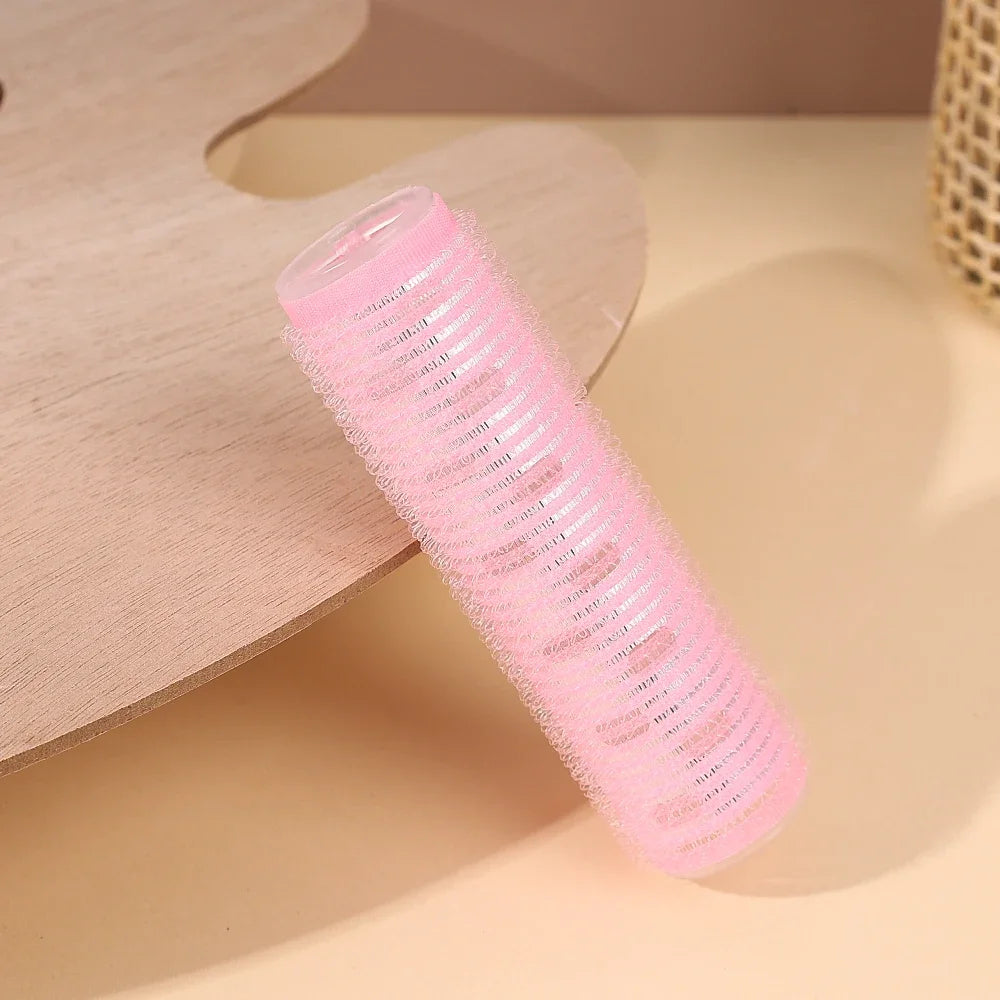 Self-adhesive Curling Tube Natural Stuckless Salon Hairdressing Curlers for Girl Beauty Styling Tool Pink Black Hair Roller Bang