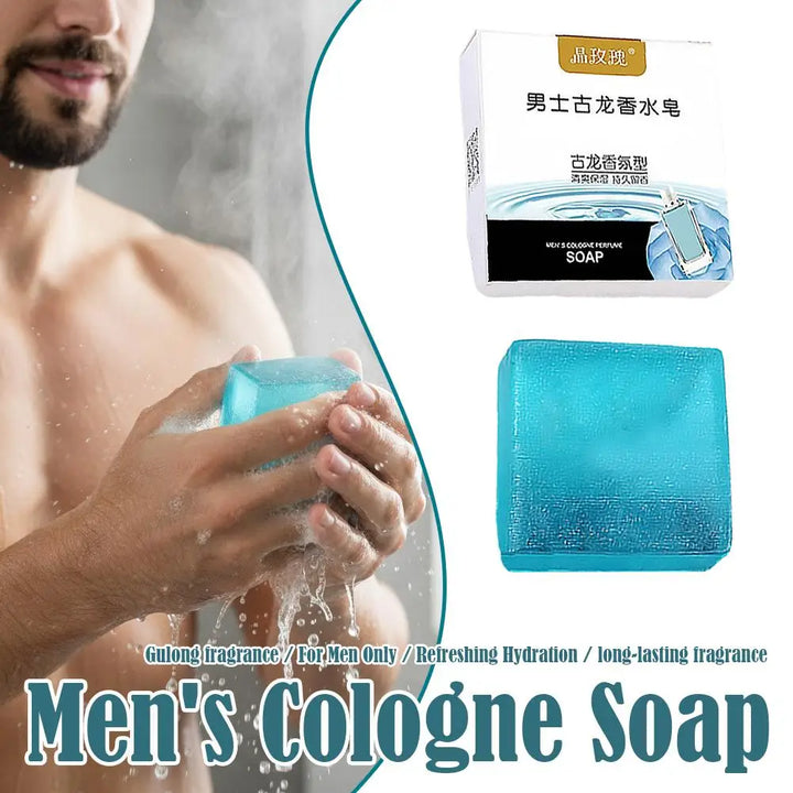 1/2/3PCS Men's Cologne Perfume Soap Face Wash Bath Body Soap Essential Oil Handmade Soap Long-lasting Oil Control Perfume Soaps