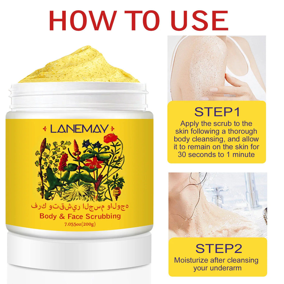Body & Face Scrub – Gentle Exfoliation with Soothing Botanicals Reveal radiant, healthy.