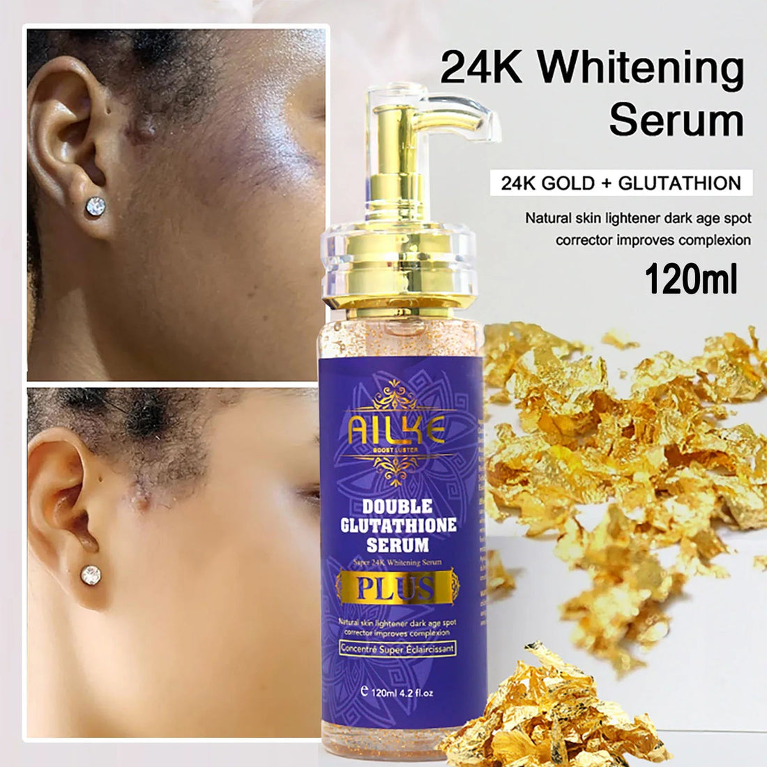 AILKE Premium Skin Lightening Cream - Dark Spot Corrector for Uneven Skin Tone - Face, Body, Underarm, Knees, Elbows, Knuckle Halalzen