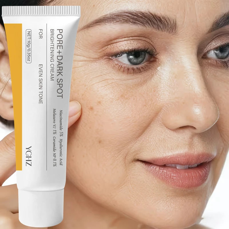 Facial Brightening and Firming Cream, Pore and Dark Spot Brightening Cream |   Contains Niacinamide, Pore Minimizing Agent, Non-Irritating Moisturizer for Sensitive Skin, Contains Plant-Derived Squalene.