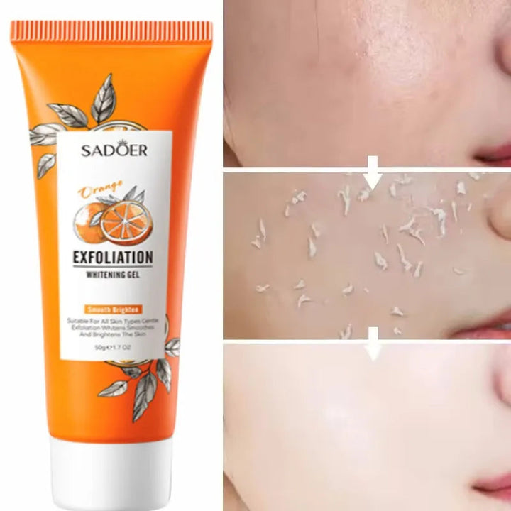 Orange Exfoliating Peeling Gel Facial Scrub Moisturizing Nourish Repair Scrubs Blackhead Removal Face Cleanser Korean Cosmetics Halalzen