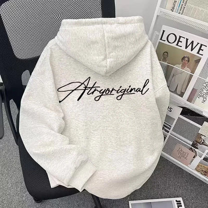 Autumn High Street Letter Printed Oversized Hoodies Man Harajuku Fashion Streetwear Pullover Hoody 2025 Y2K Hooded Sweatshirts