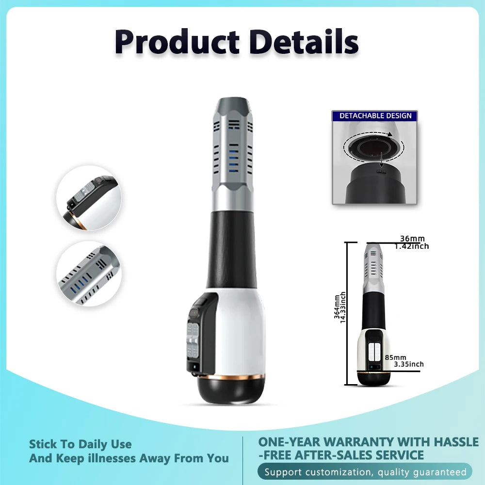 1200W Hot Cold Air IteraCare Terahertz DS808 Cell Hyperther Instrument Light Wave Cell Physical Therapy Instrument Thz Massager Halalzen