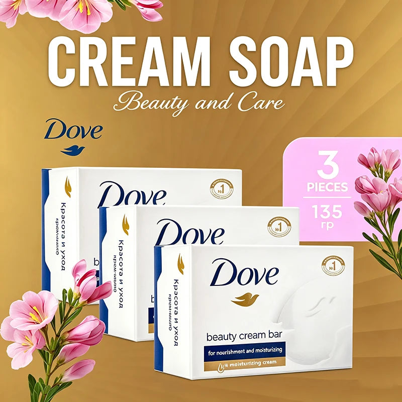Dove Body Cleansing Soap Moisturizing Nourishing Skin Improve Dullness Milk Soap Oil Control Exfoliator Natural Handmade Soap