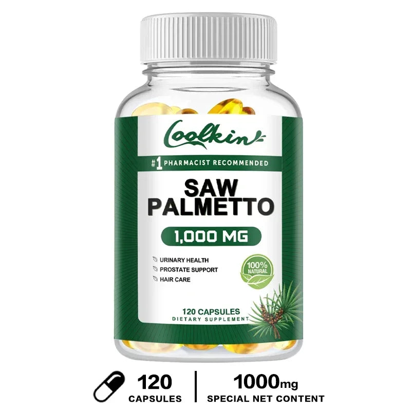 Saw Palmetto - Promotes Hair Growth, Prevents Hair Loss, Reduces Baldness, Supports Healthy Urination Frequency