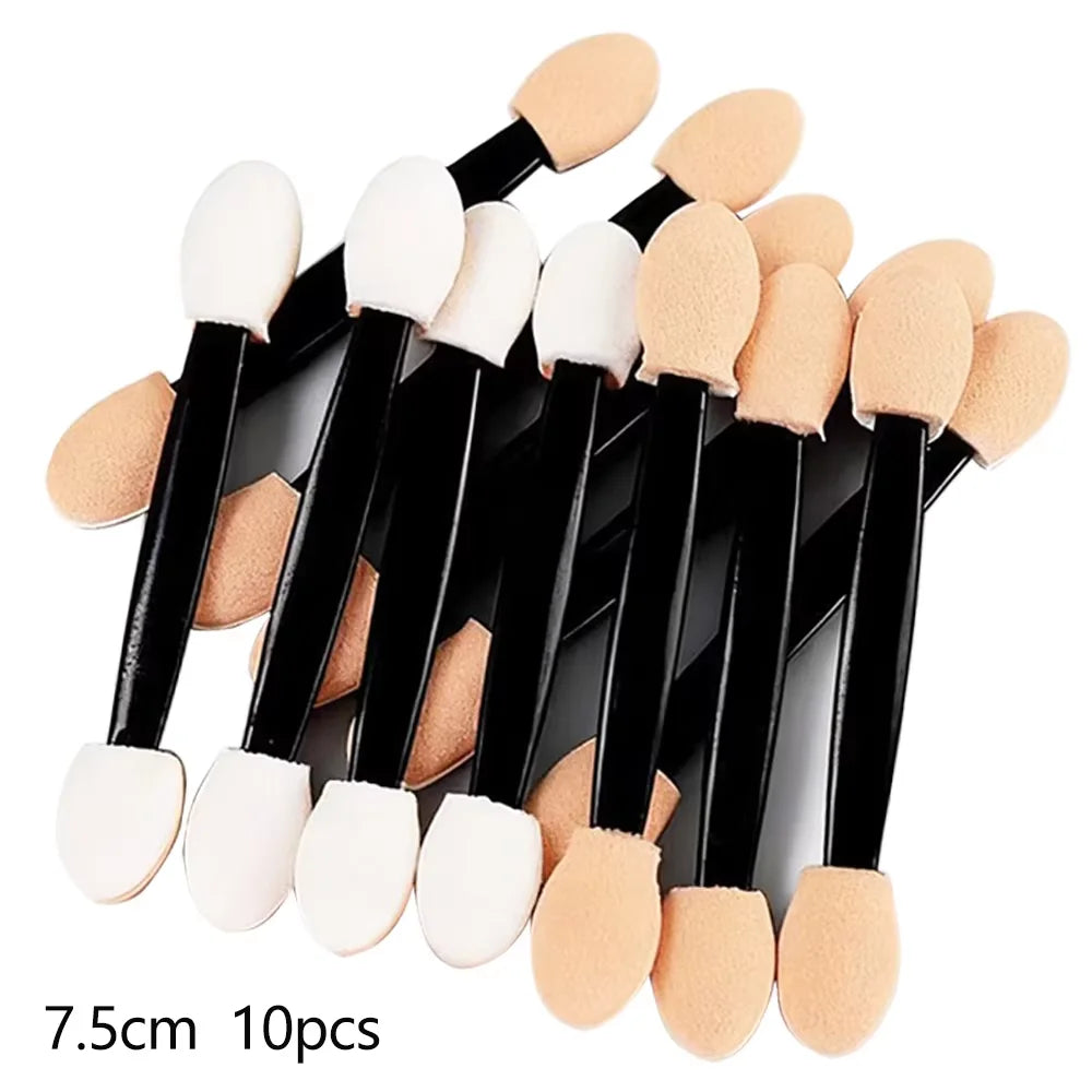 10/30/300pcs Double Ended Eyeshadow Brush Eyeshadow Applicators 6.2cm Makeup Sponge Brushes For Women Cosmetic Beauty Tool Halalzen