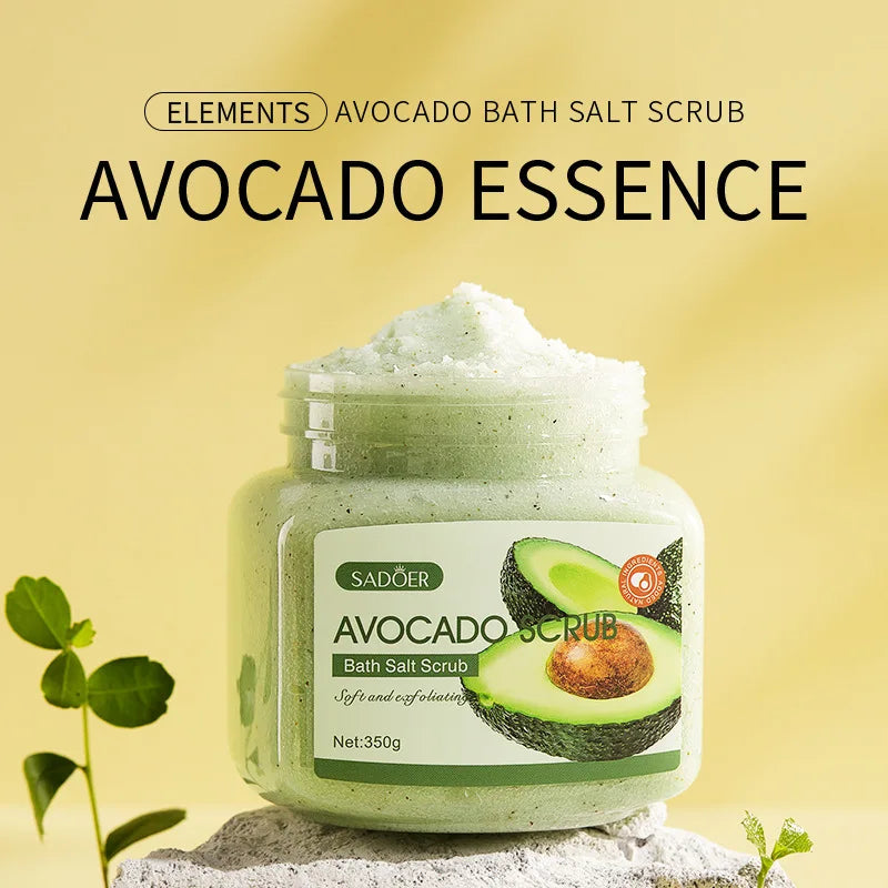Body Scrub Face Collagen Body Wash SADOER Exfoliating Fruit Bath Salt Scrub Moisturizing Gentle Smooth Skin Refresh Cleaning Hot Halalzen