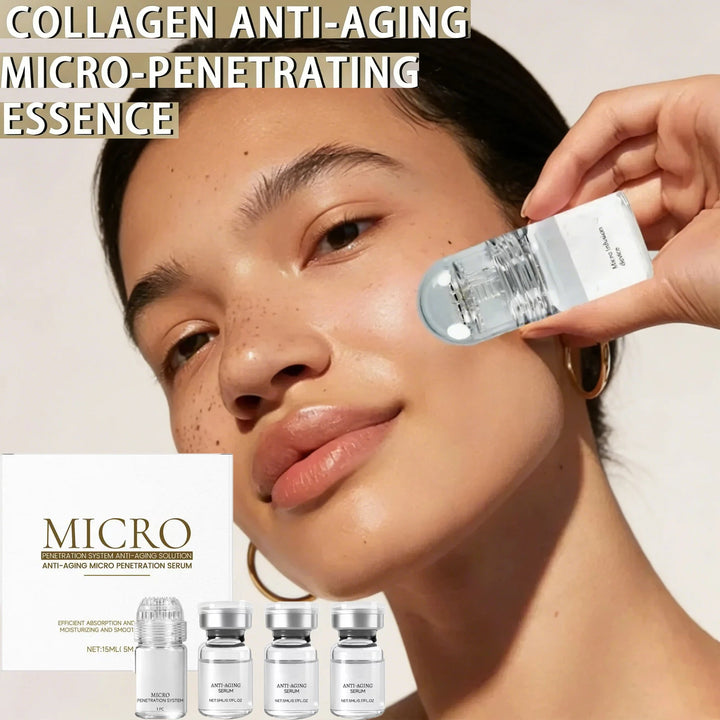 Collagen Anti-Wrinkle Essence Hydrating Firming Pore-cleaning Anti-aging Essence Set Halalzen