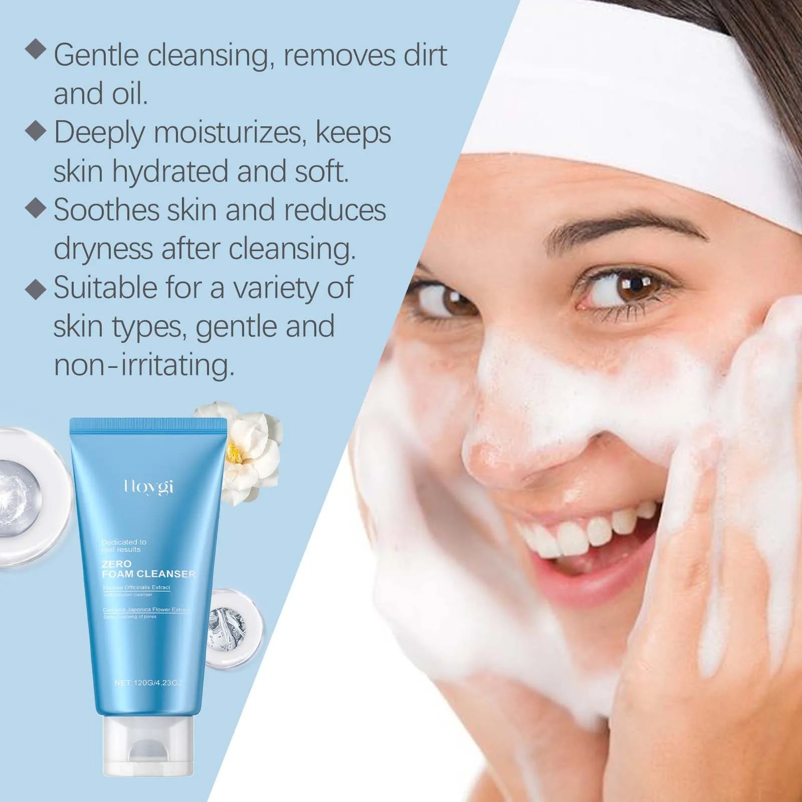 Moisturizing Cleanser Gently Cleanses Keratin Moisturizes And Brightens Facial Skin Deeply Moisturizes And Refreshes The Face Halalzen
