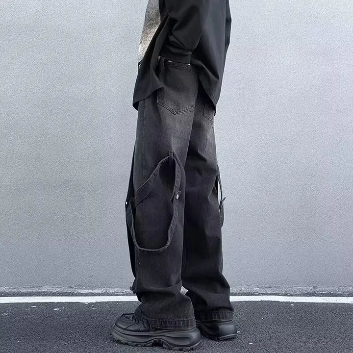 Jeans Star per Donne Ragazze Larghi Carini con Toppe Pantaloni di Jeans Denim Vita Alta Stile Anni 2000 Abbigliamento Estetica Grunge