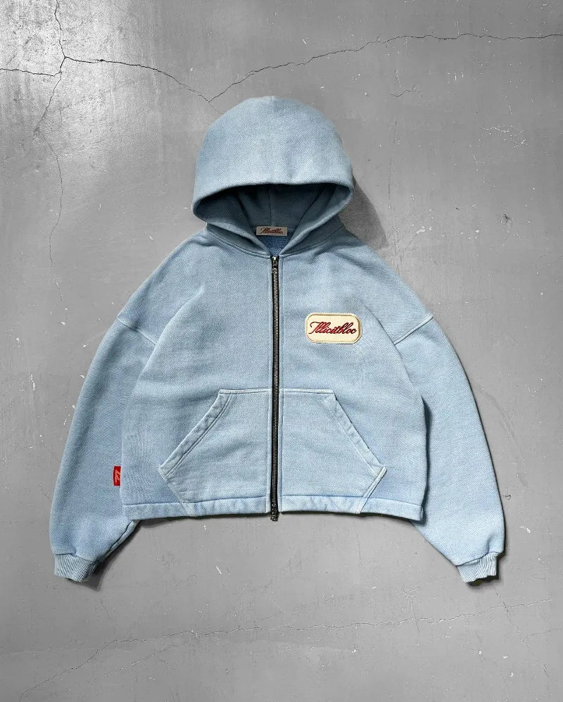 Autumn And Winter American New Fashion Letter Embroidered Hoodie Sweater Women Y2K Gothic Hip-hop Popular Couple Sweatshirt