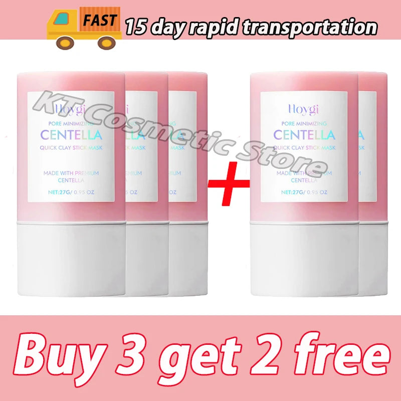 Centella Clay Mud Stick Mask Pore Minimizing Quick Shrink Pores Remove Blackheads Acne Scars Moisturizing Brighten Korean Makeup