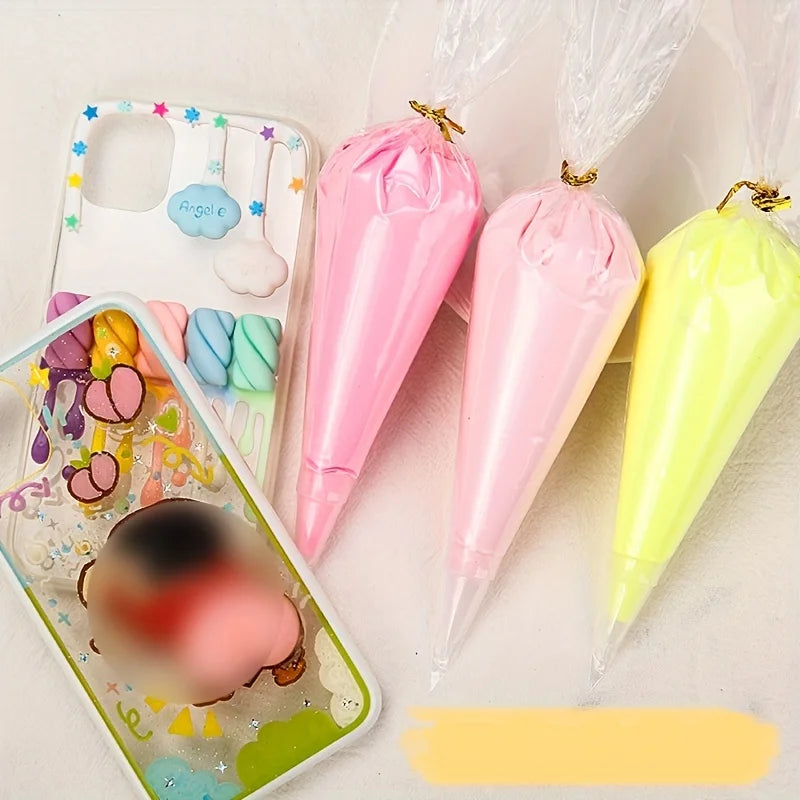 60g Imitation Cream Glue Charms Handmade Whipped Phone Case Decoden Shaker Jewelry Tools Tools Professional