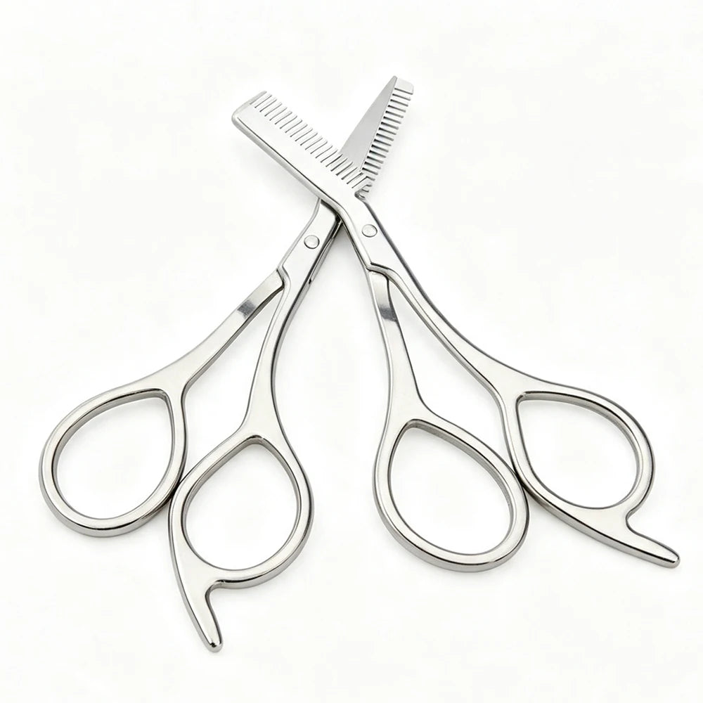High Quality Eyebrow Trimming Scissors with Combs Professional Stainless Steel Grooming Eyebrow Shaping Scissors Tools
