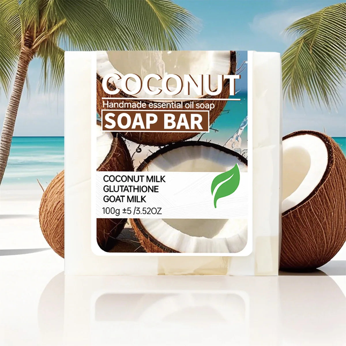 Coconut milk moisturizing soap, glutathione brightening cleansing soap, goat milk nourishing cleansing soap, bath soap, portable Halalzen