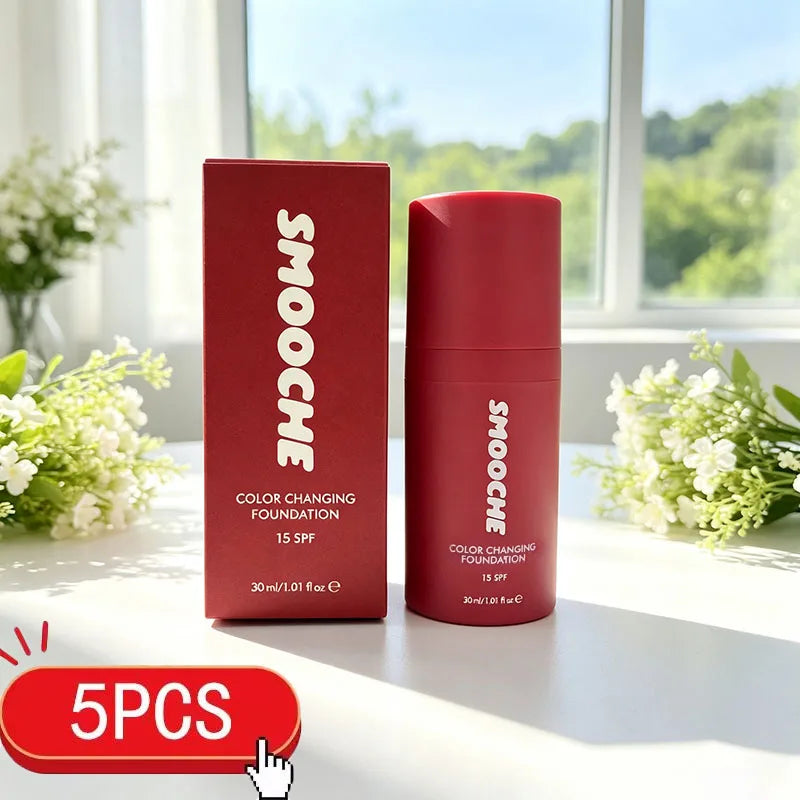 Smooche Color Changing Foundation Containing Skin Loving Ingredients Glycerin VitaminE Natural Herbal Liquid Foundation Makeup