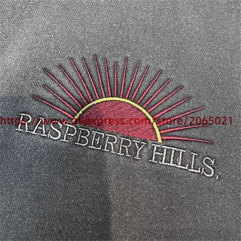 Sun Embroidery Hoodie Men Women Top Quality Oversize Washed Pullover