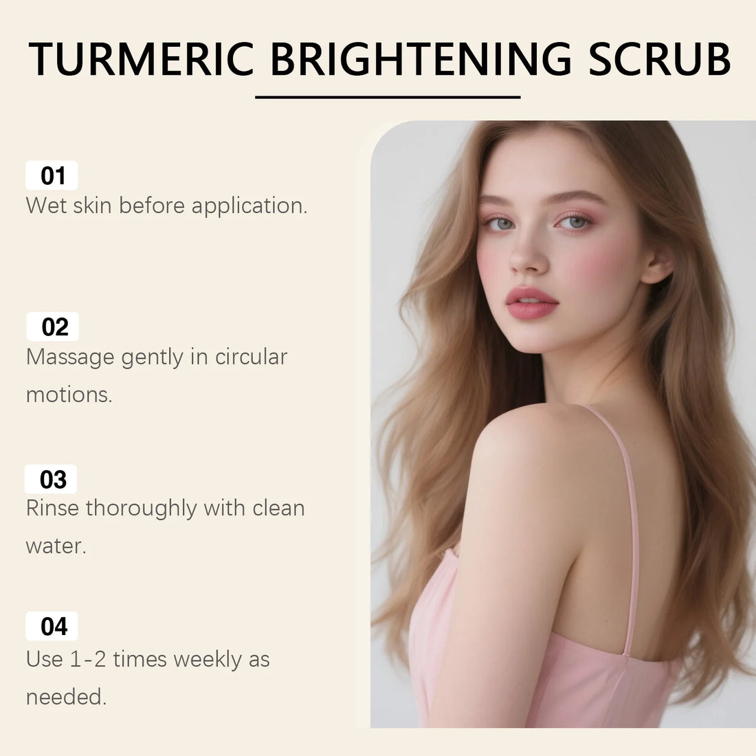 Turmeric Scrub - Gently Cleanses Body Skin, Leaving It Hydrated, Soft, Smooth, and Refreshed. Care Scrub.