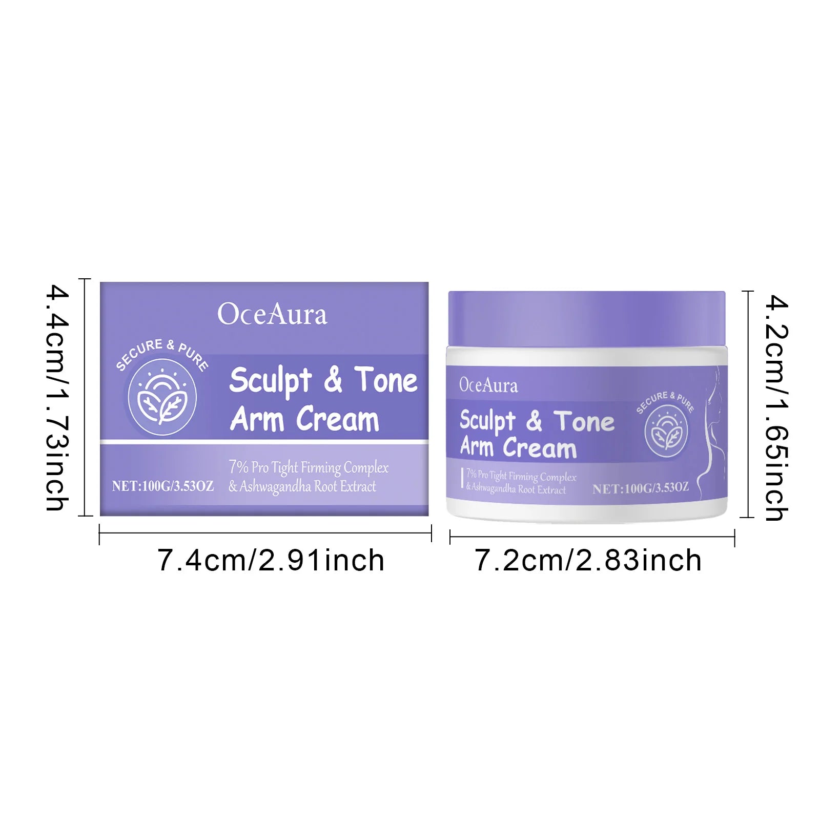 Sculpt & Tone Arm Firming Cream Collagen Moisturizer Tightening Remove Wrinkles Lifting Skin Anti Sagging Massage Body Cream