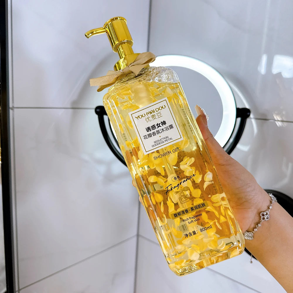 Fruit Flavored Bubble Fragrance Shower Gel Mango Skin Rejuvenation Moisturizing Body Bath Wash Oil Control Peach Long Lasting Halalzen